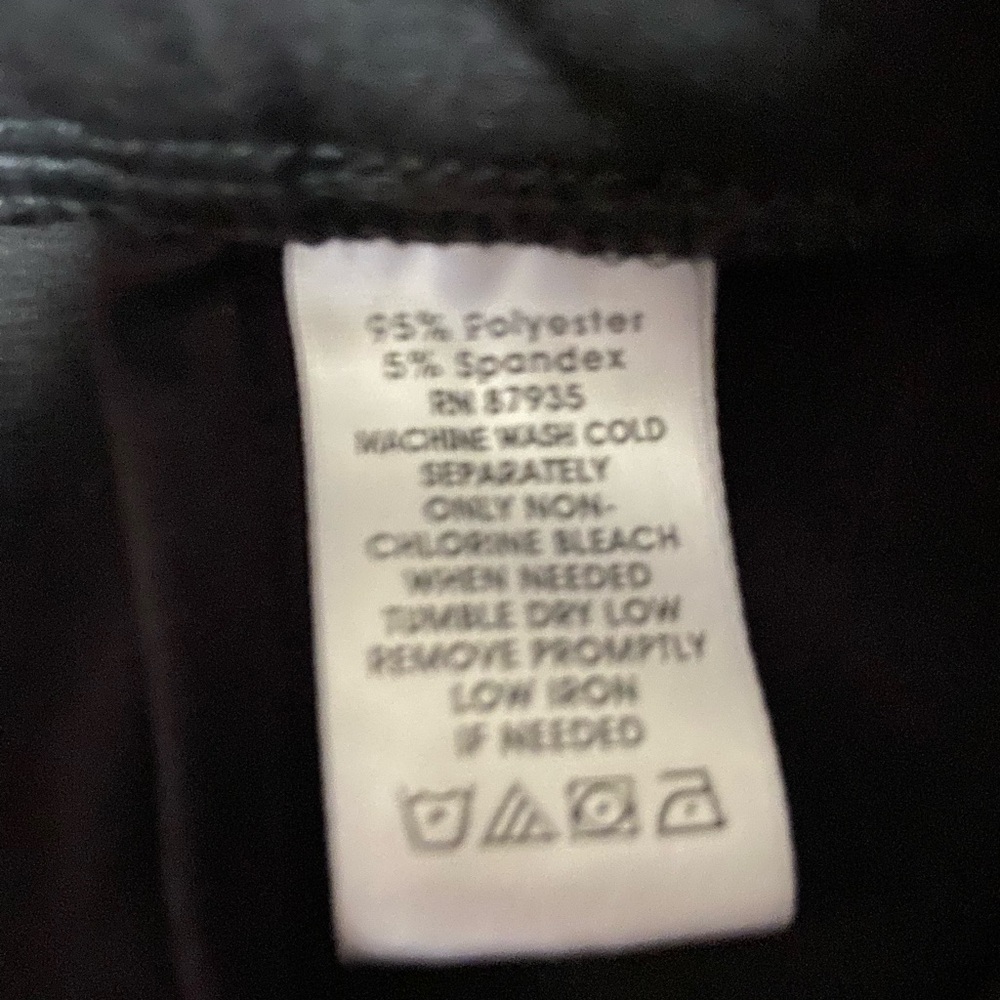 Black Wide-Leg Pants Susan Graver size medium - Picture 6 of 7
